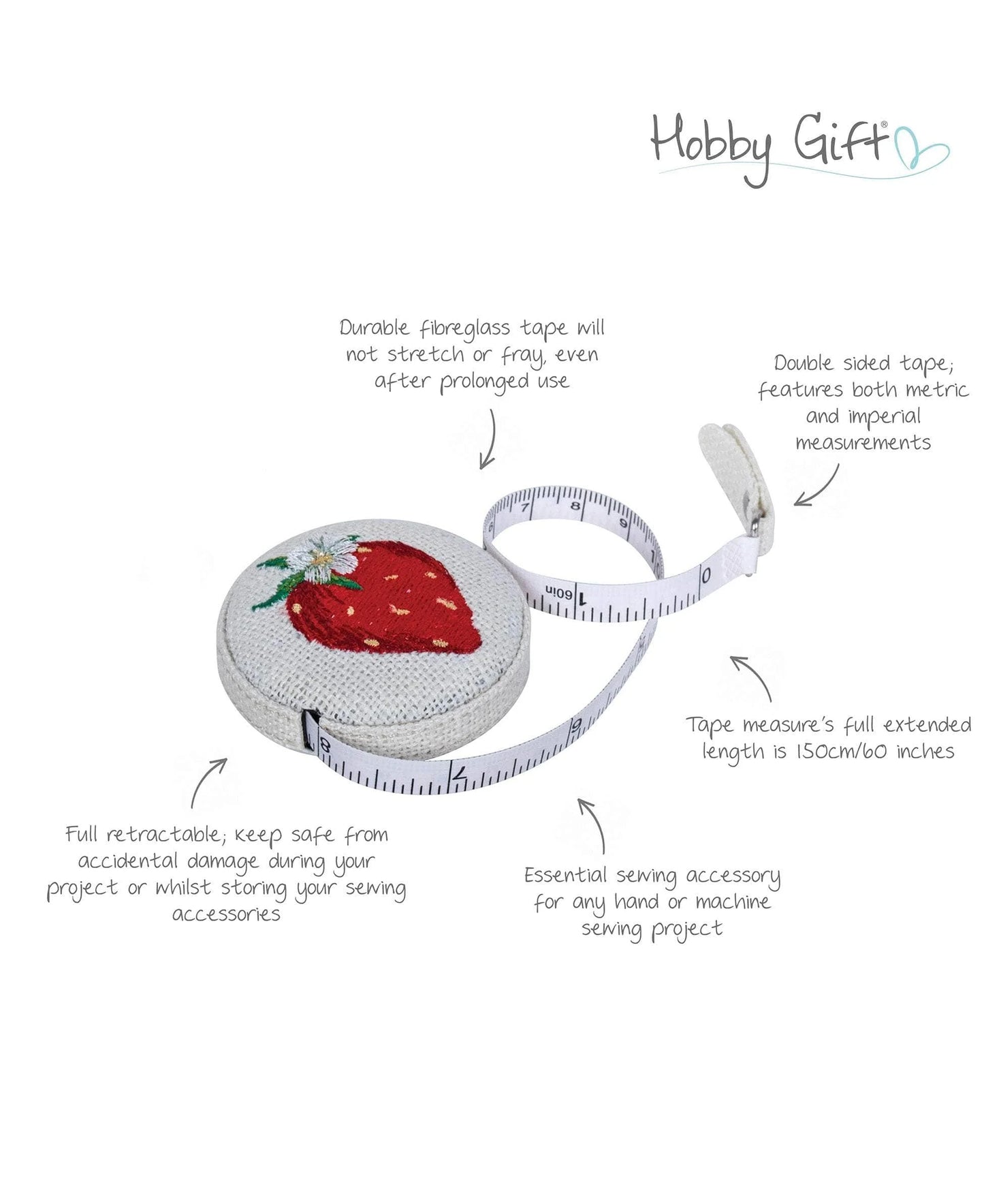 Strawberry Greenhouse Retractable Tape Measure