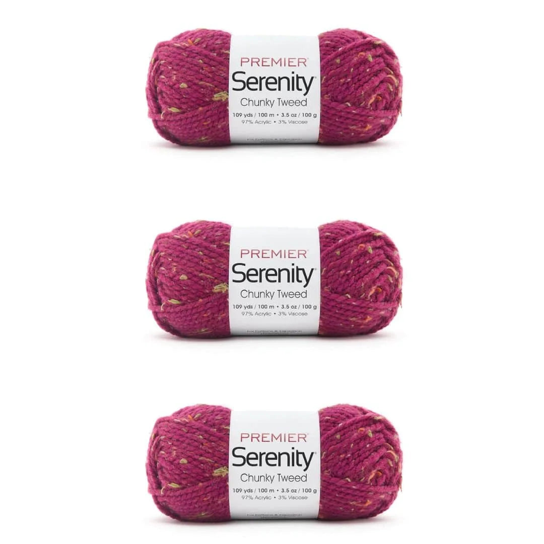 Serenity® Chunky Tweeds Bag of 3