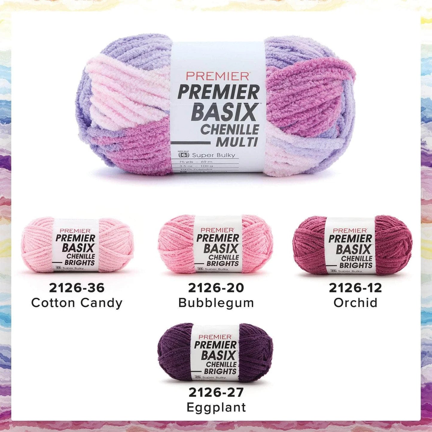 Basix® Chenille Brights and Multis