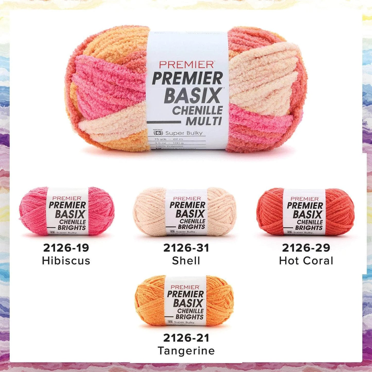 Basix® Chenille Brights and Multis