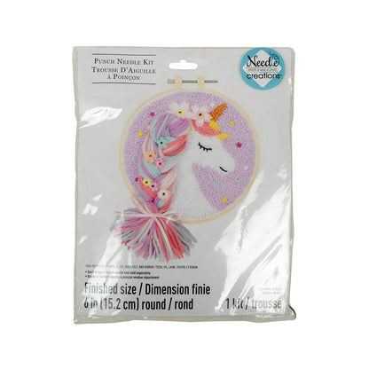 Punch Needle Kit 6" Hoop - Bunny, Unicorn, or Boston Terrier