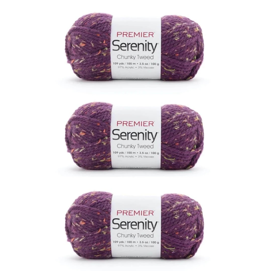 Serenity® Chunky Tweeds Bag of 3