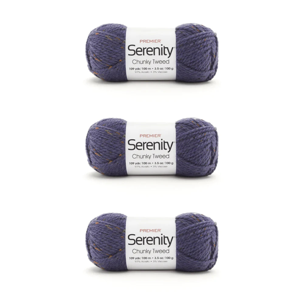 Serenity® Chunky Tweeds Bag of 3