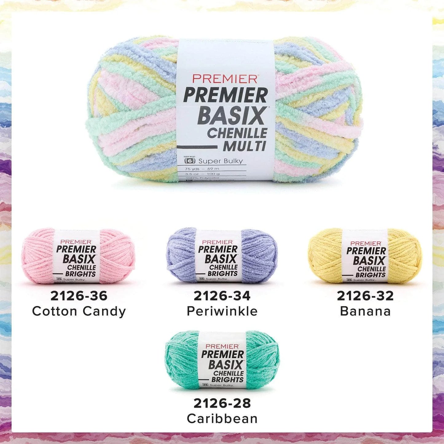 Basix® Chenille Brights and Multis