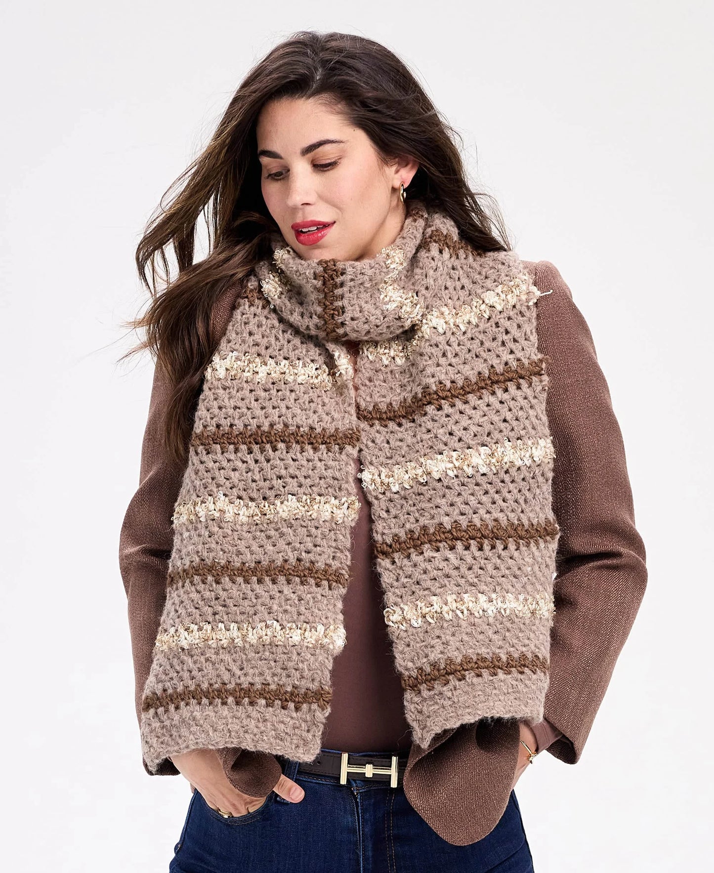 ELLE by Me L'Effet Trio Scarf Crochet Kit