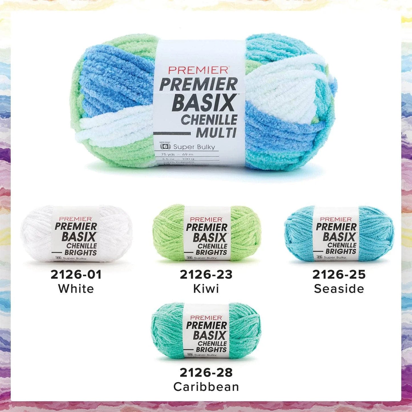 Basix® Chenille Brights and Multis