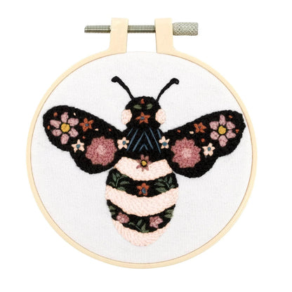 Punch Needle Kit 4" Hoop - Bee