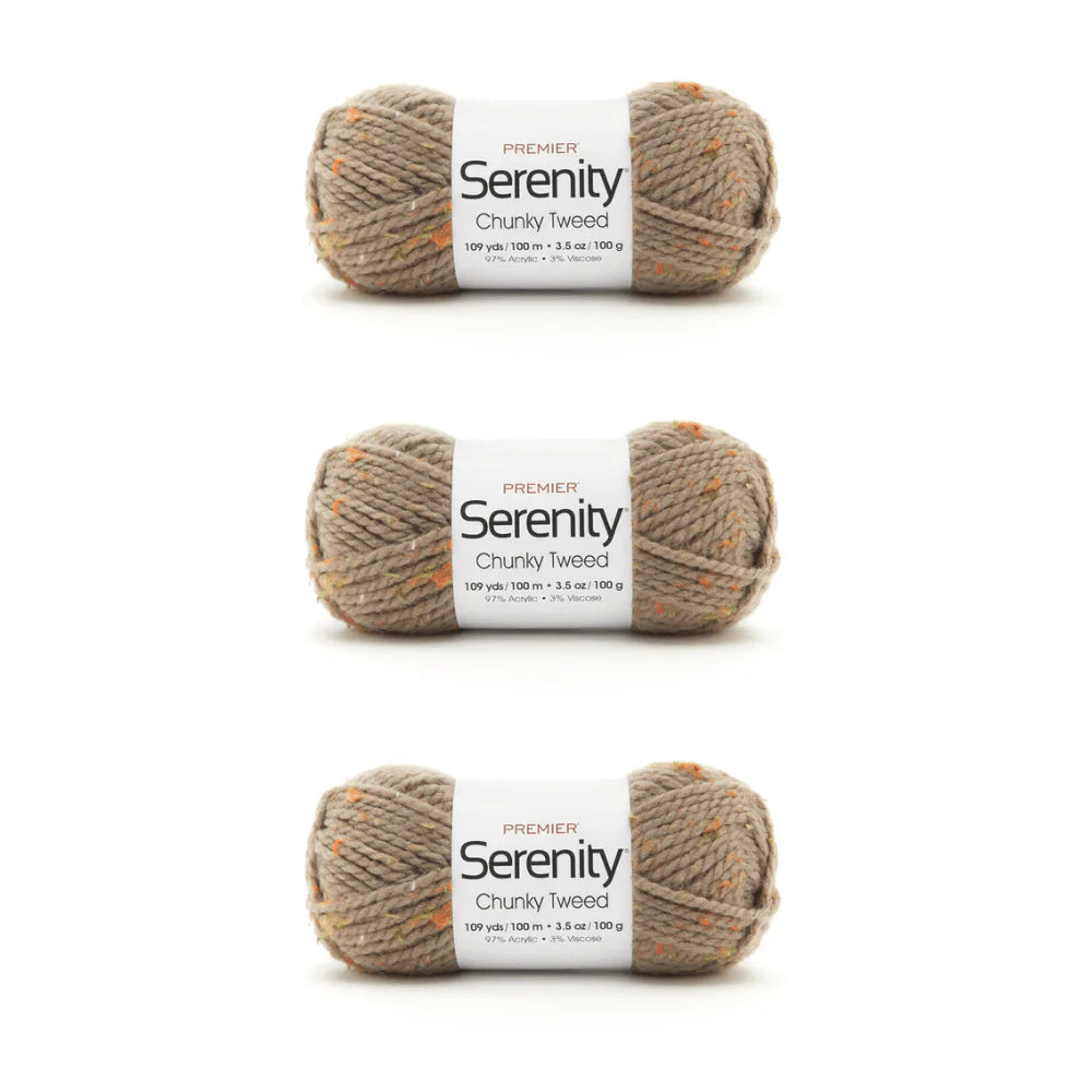 Serenity® Chunky Tweeds Bag of 3