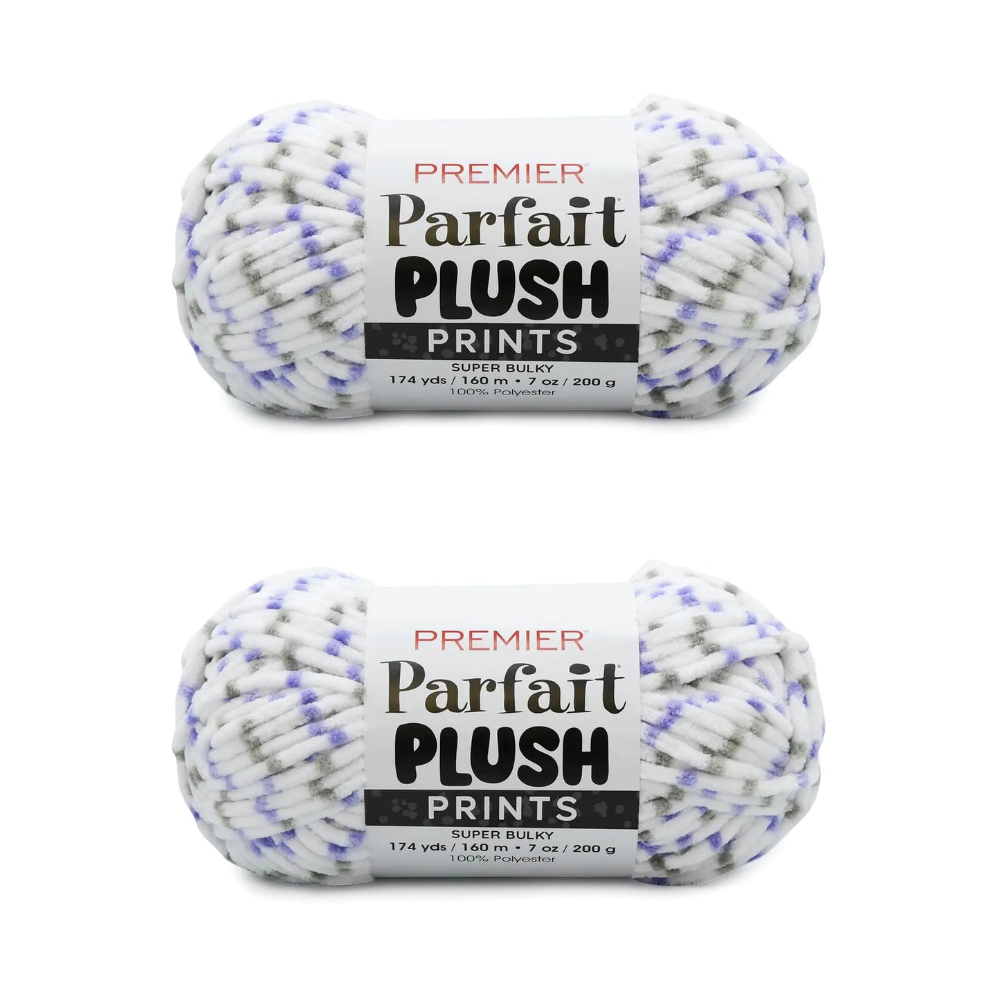Parfait® Plush Prints Bag of 2