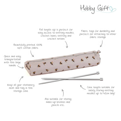 Bee Knitting Needle Case