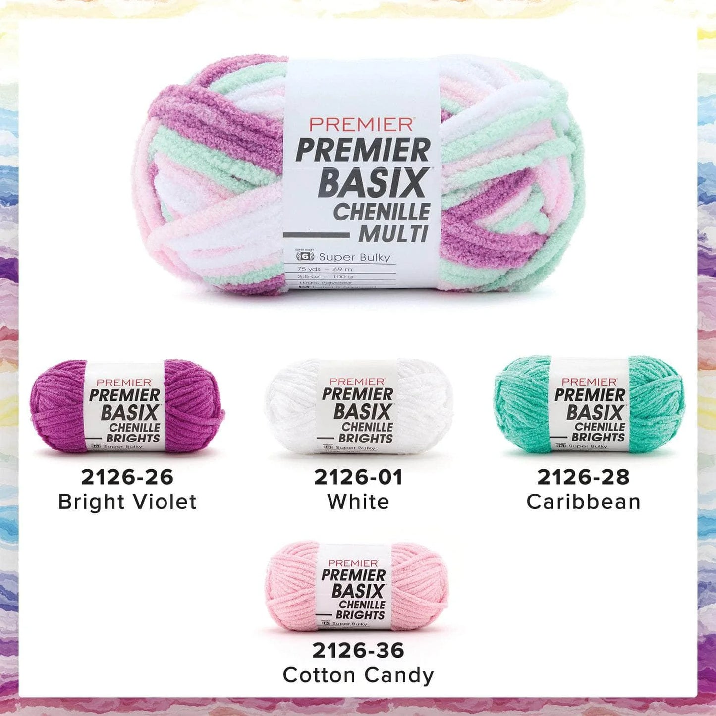 Basix® Chenille Brights and Multis