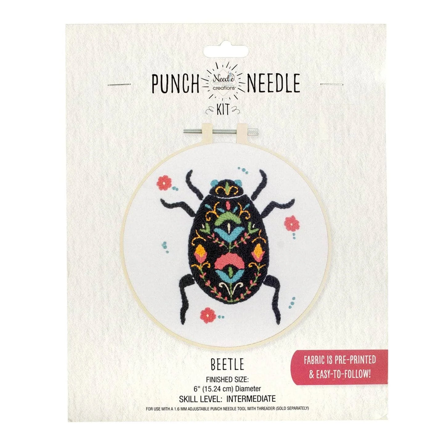 Punch Needle Kit 6" Hoop Designs