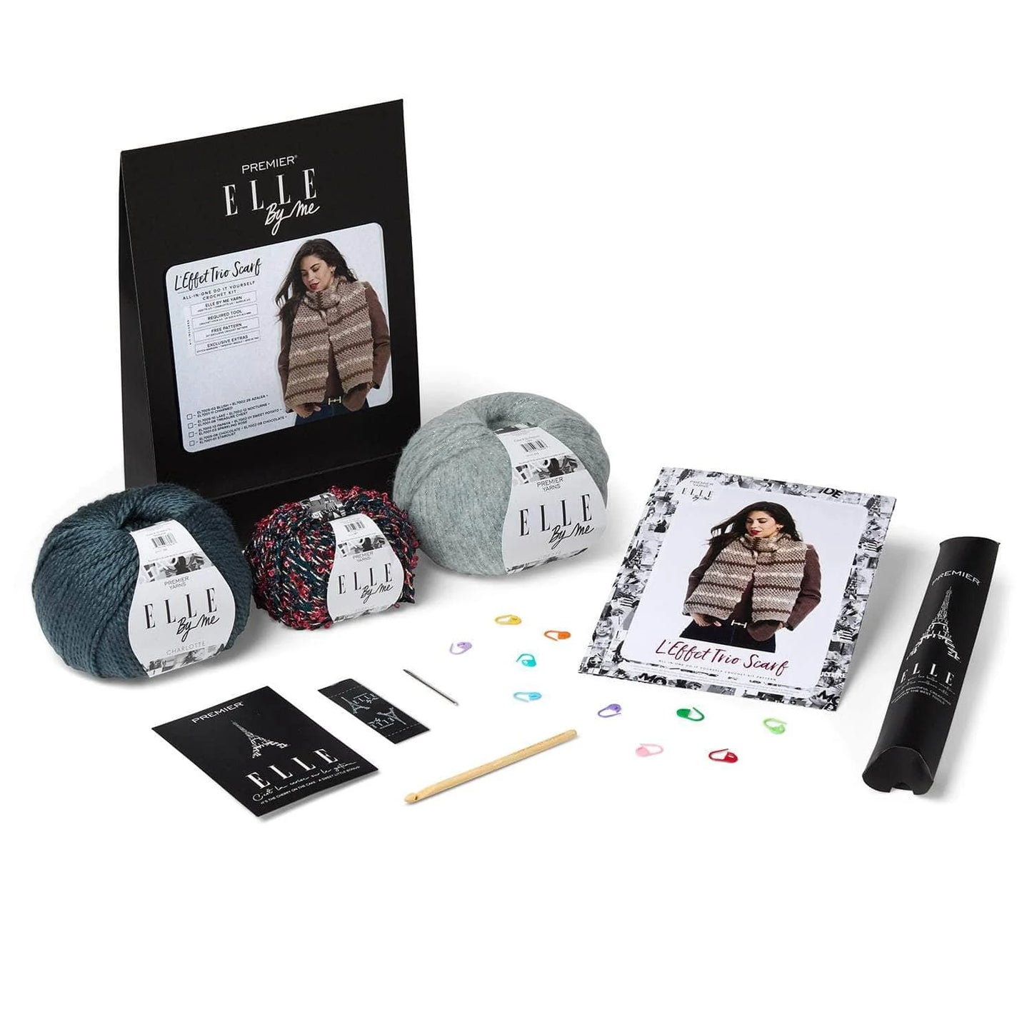 ELLE by Me L'Effet Trio Scarf Crochet Kit