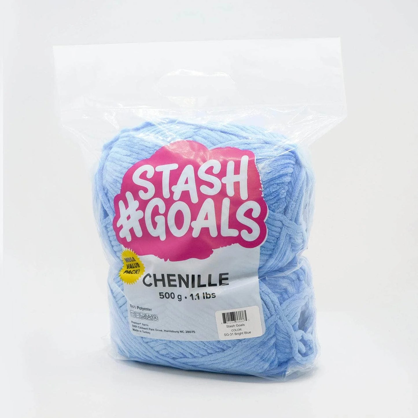 Stash Goals 17.6oz/500g Chenille Bag