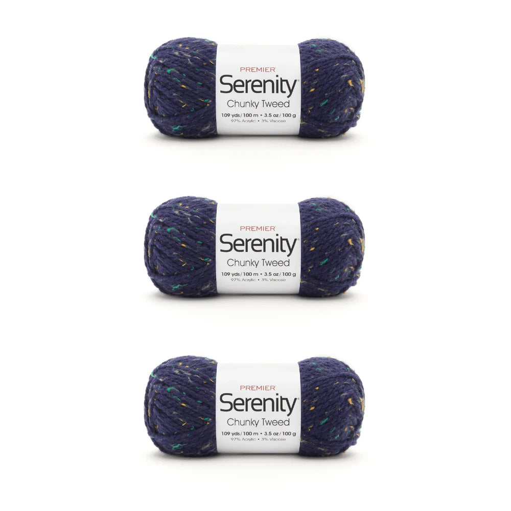 Serenity® Chunky Tweeds Bag of 3