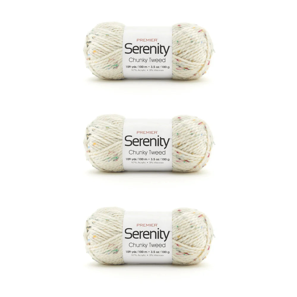 Serenity® Chunky Tweeds Bag of 3