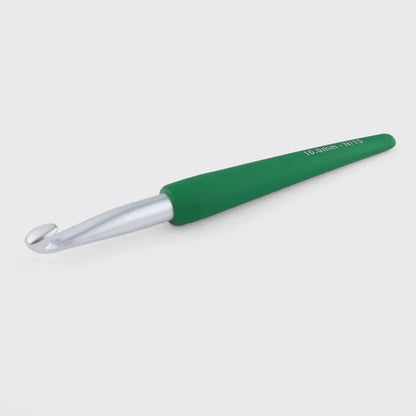 Waves Single Ended Aluminum Crochet Hooks - Color Coded